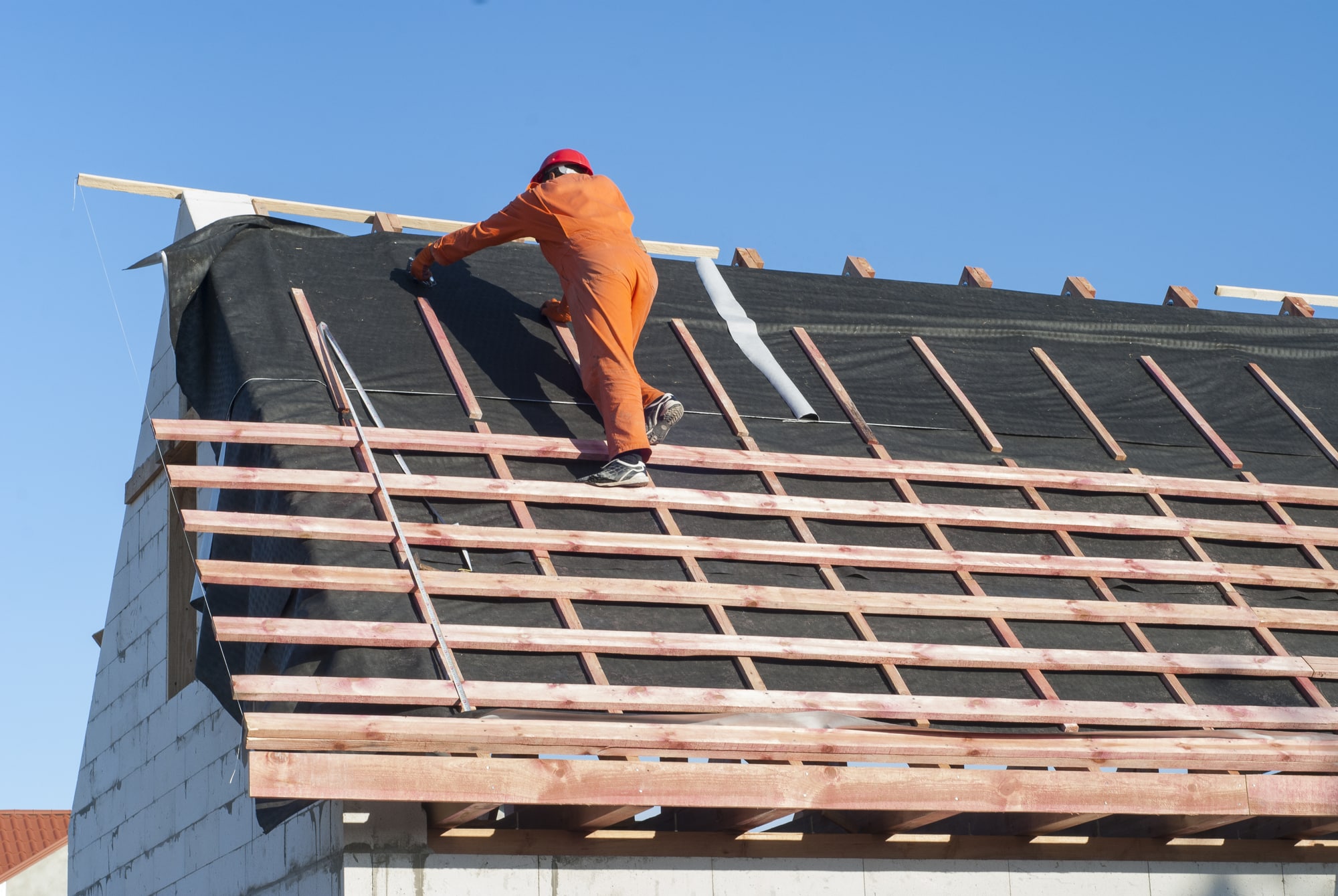 installation of a roof